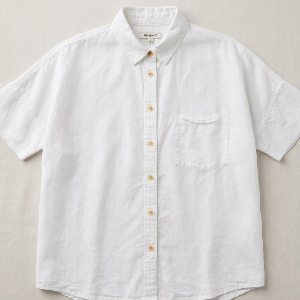 Madewell Women T-shirt, Color White, Size M